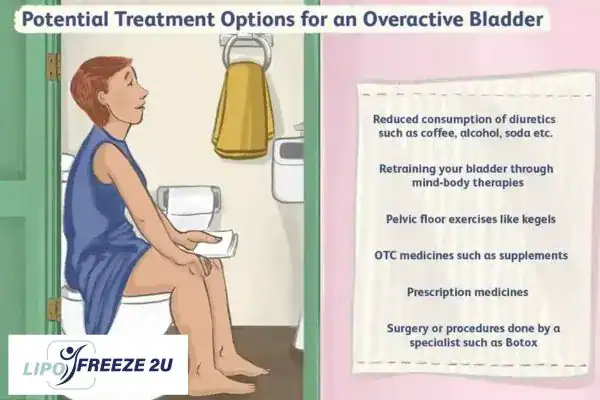 image of woman on toilet because of an overactive bladder Cheshunt