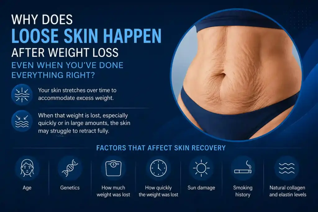 Why Does Loose Skin Happen After Weight Loss Even When You’ve Done Everything Right Cheshunt?