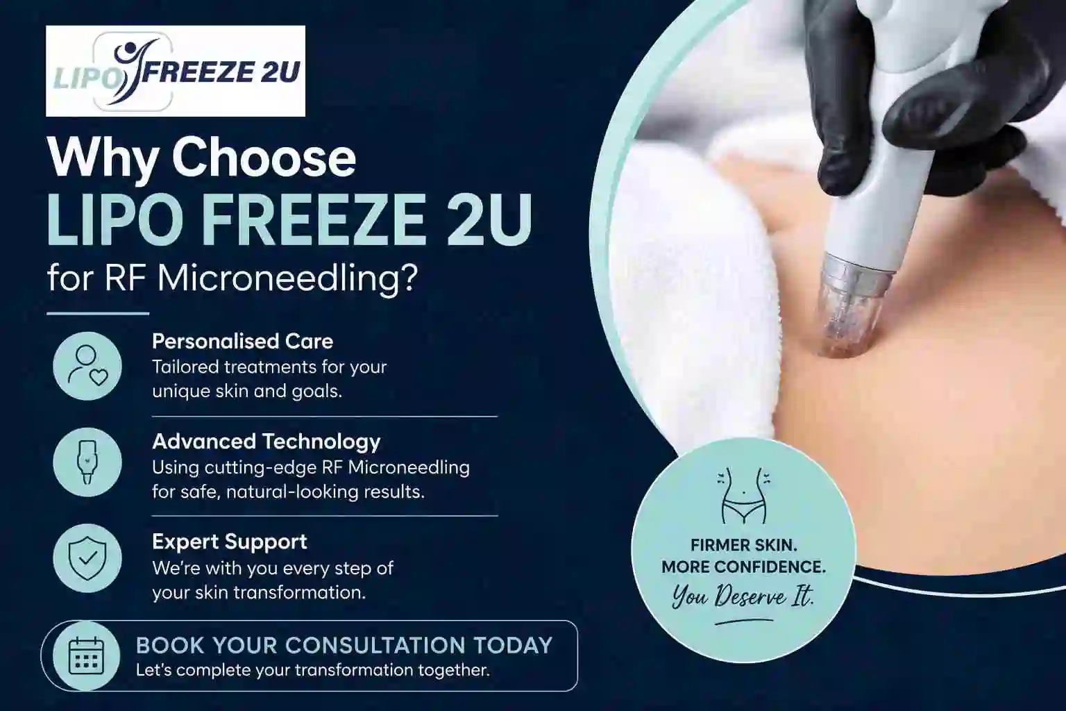 Why Choose LIPO FREEZE 2U for RF Microneedling Cheshunt?